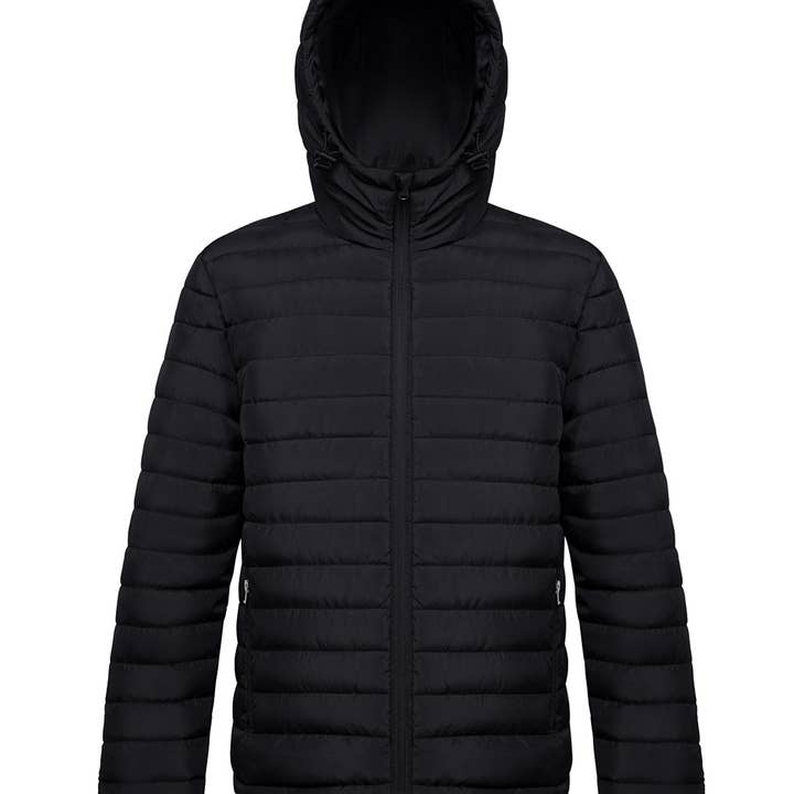 Rokka & Rolla - Wholesale Puffer Jacket - Men's - Men's Midweight Puffer Jacket Hooded Coat6