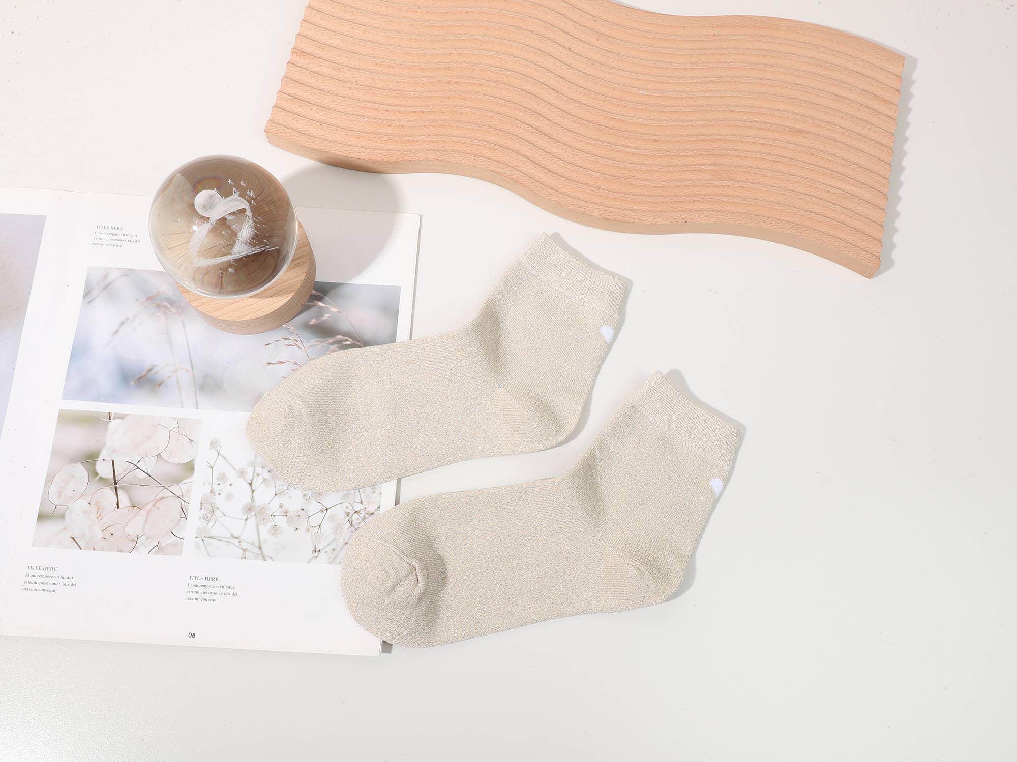 INES DELAURE - Wholesale Socks - Unisex - Heart socks, mid-high3