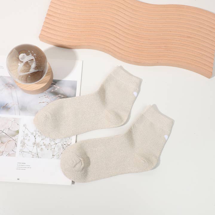 INES DELAURE - Wholesale Socks - Unisex - Heart socks, mid-high3