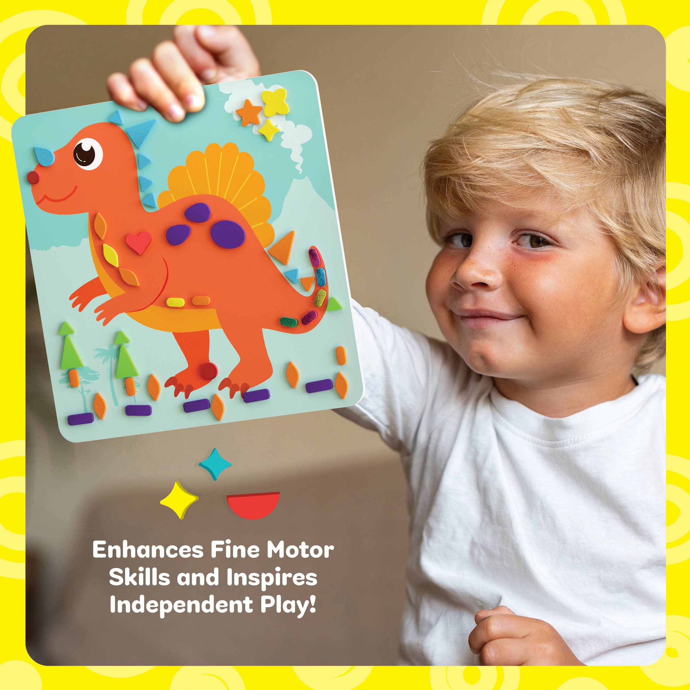 Dan&Darci - Wholesale DIY Craft Kit - Kids - Mess-Free Foam Sticker Art Craft Kit for Kids, Toddler Craft4