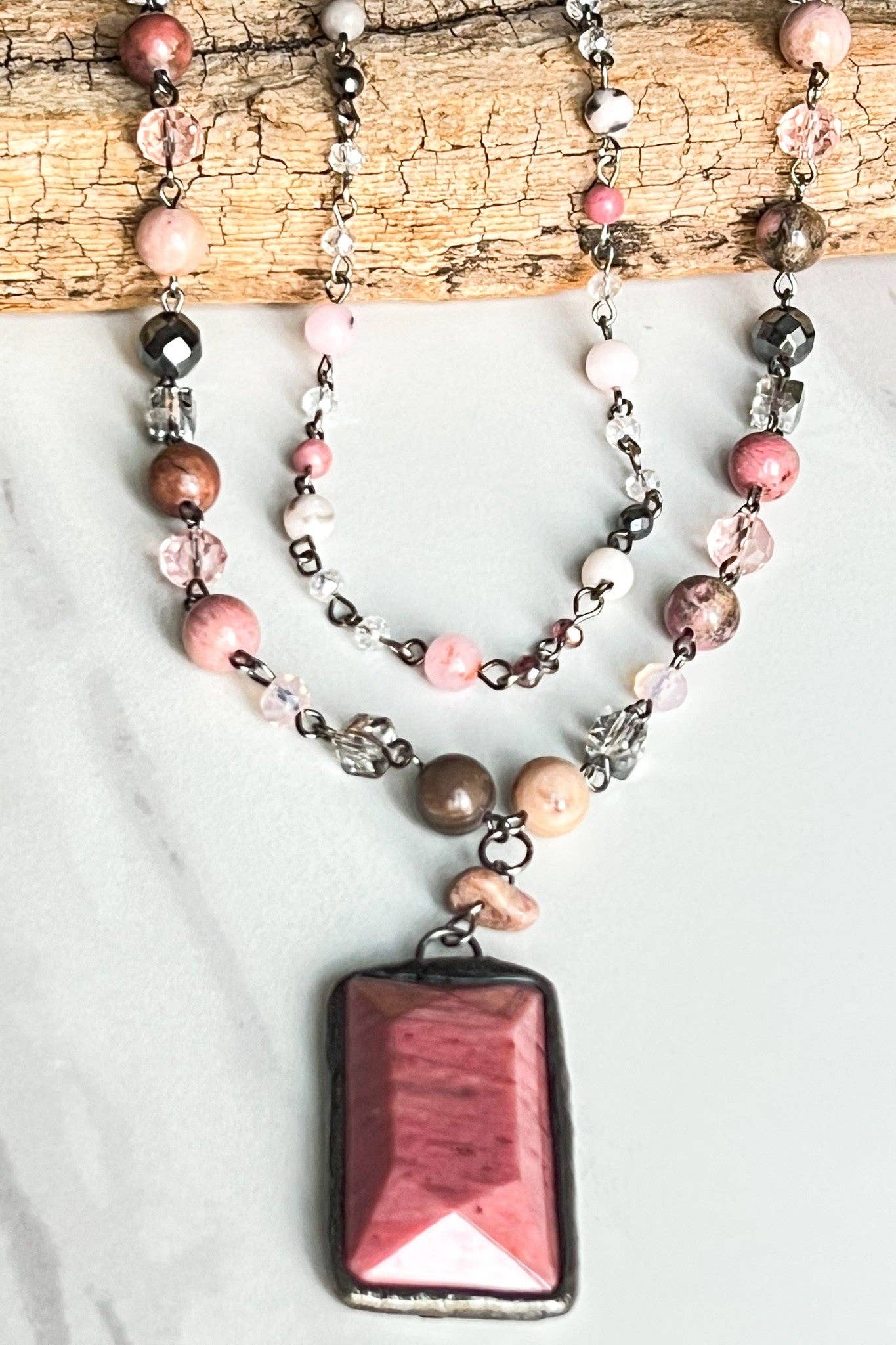 Dylan Designs - Wholesale Pendant/Charm Necklace - Lexi Necklace Mauve1