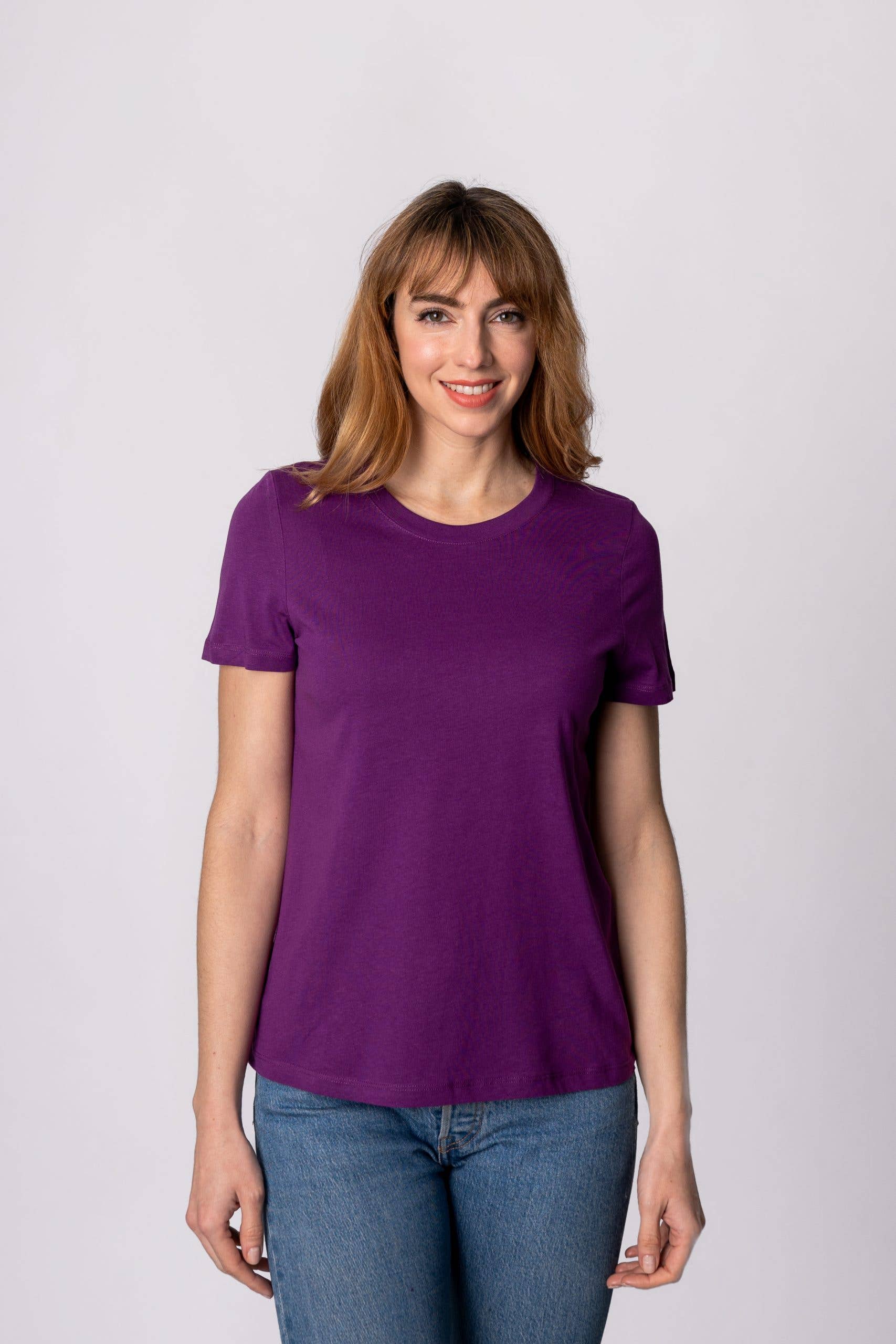 Tex Leaves - Wholesale T-Shirt - Women's - Basic V-Neck T-Shirt - 100% Cotton /150g.6