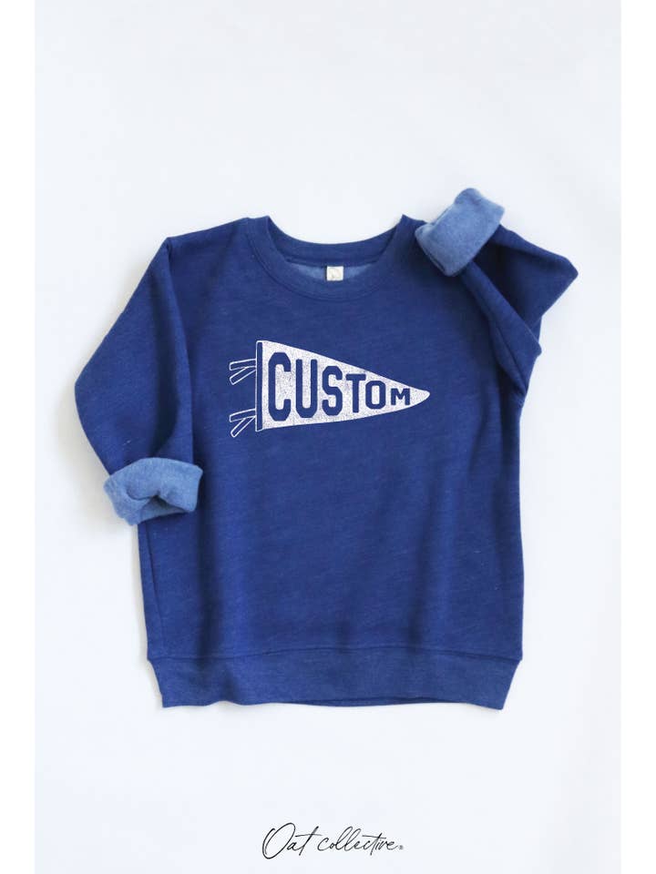 OAT COLLECTIVE - Wholesale Sweatshirt - Kids - CUSTOM PENNANT Toddler Graphic Sweatshirt3