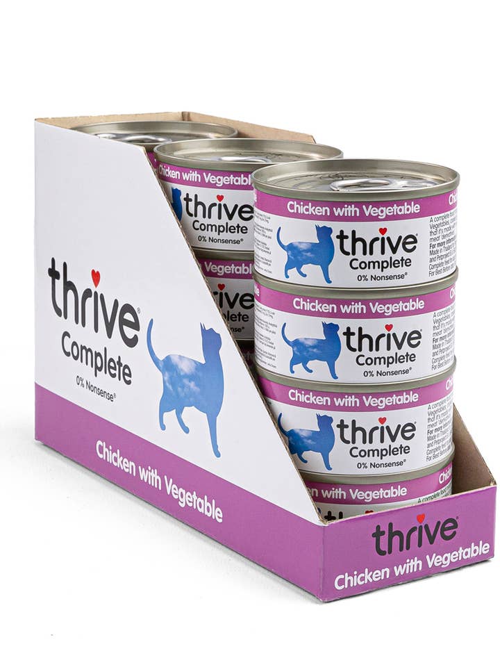 Thrive complete wet food Chicken with Vegetables 12x75 gr. for wholesale by Finest Petfoods