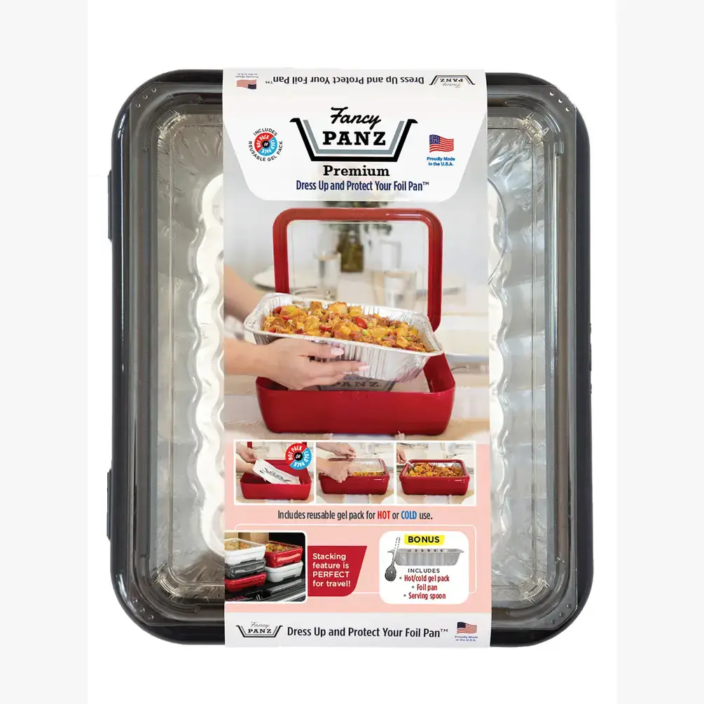 Fancy Panz - Wholesale Kitchen Tool/Gadget - Premium Set - Pan Frame w/ Lid & Gel Pack - Charcoal3
