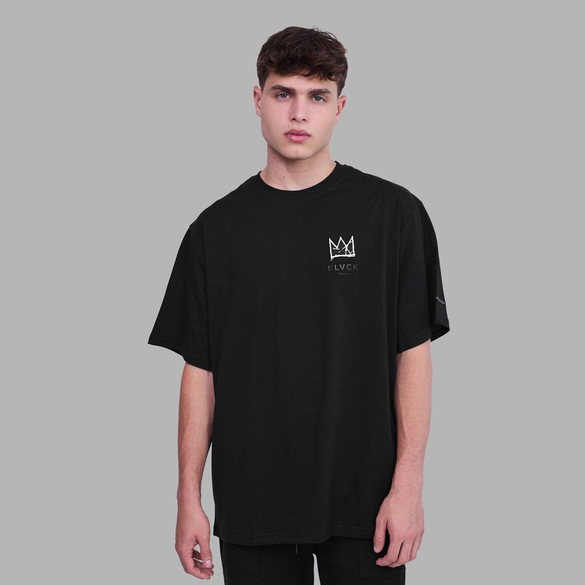 Blvck Paris - Venta al por mayor Camiseta serigrafiada - Hombre - Camiseta 'Crown' de Blvck x Basquiat1