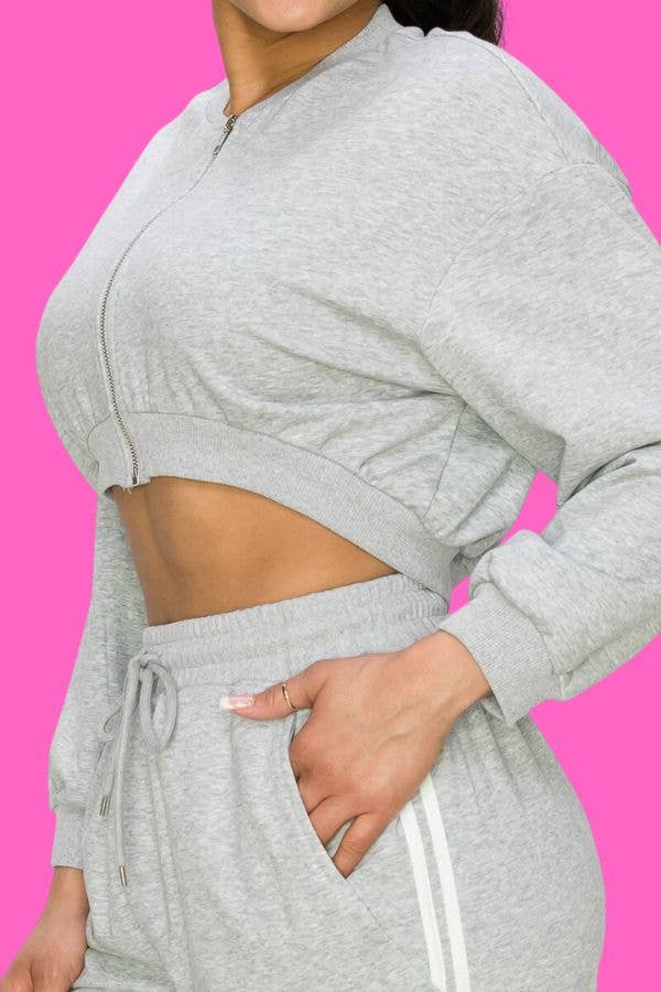 Shop Michella - Wholesale Lounge Set - Women's - FRENCH TERRY JOGGER SWEAT PANTS SET8