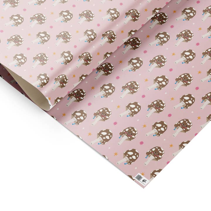 Cadeaupapier, inpakpapier vel, het paddenstoelen cadeaupapier voor wholesale door Eat the Moon | Greeting cards and stationery