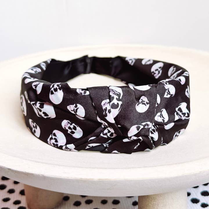 Black Skull Headband for wholesale by Golden Rae Wholesale