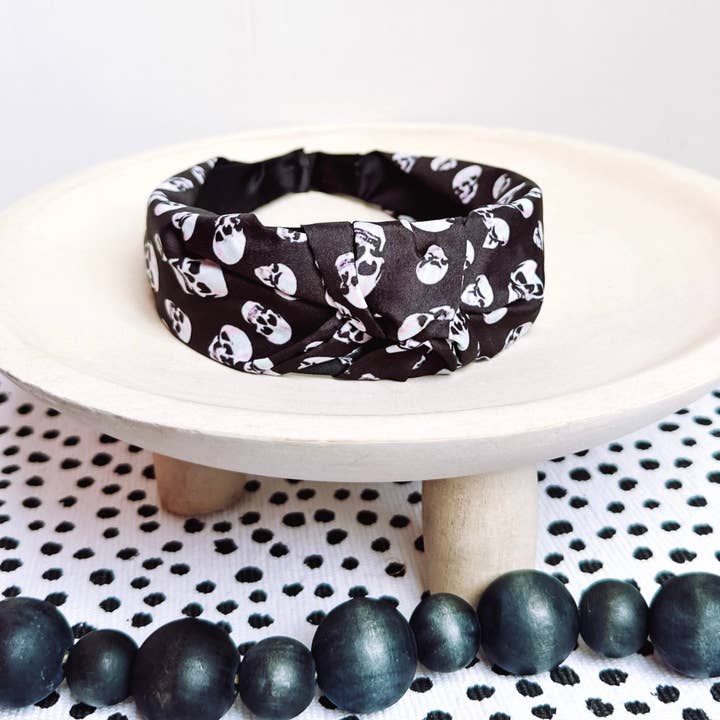 Black Skull Headband for wholesale by Golden Rae Wholesale