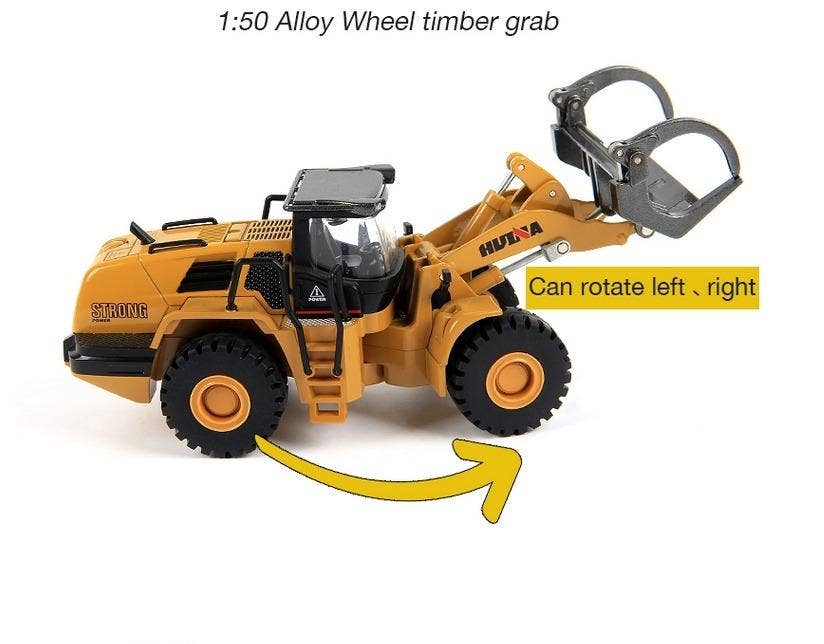 Texas Toy Distribution – Carro/camião de brinquedo - Crianças por atacado – Modelo de fundição sob pressão estática de garra de madeira - escala 1:504