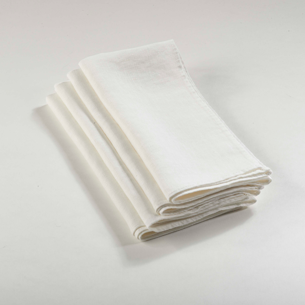 Fennco Styles – wholesale Dinner & cloth napkin – Ruffled Stone-Washed Pure Linen 20" Cloth Napkin2