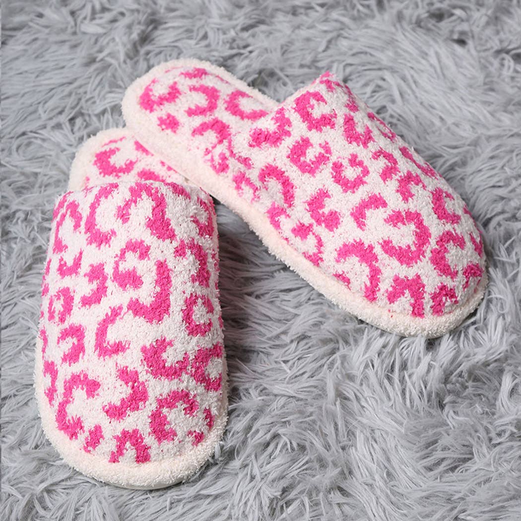 Fashion City - Vendita all'ingrosso Pantofole - Donna - Pantofola invernale con motivo leopardato morbido13