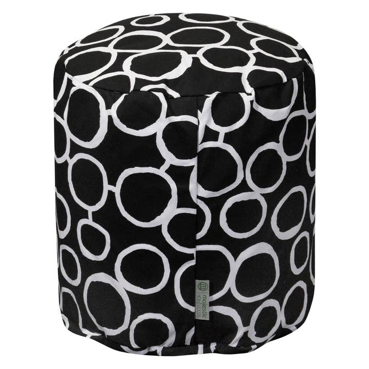 Majestic Home Goods Black Fusion Pouf for wholesale by Majestic Home Goods