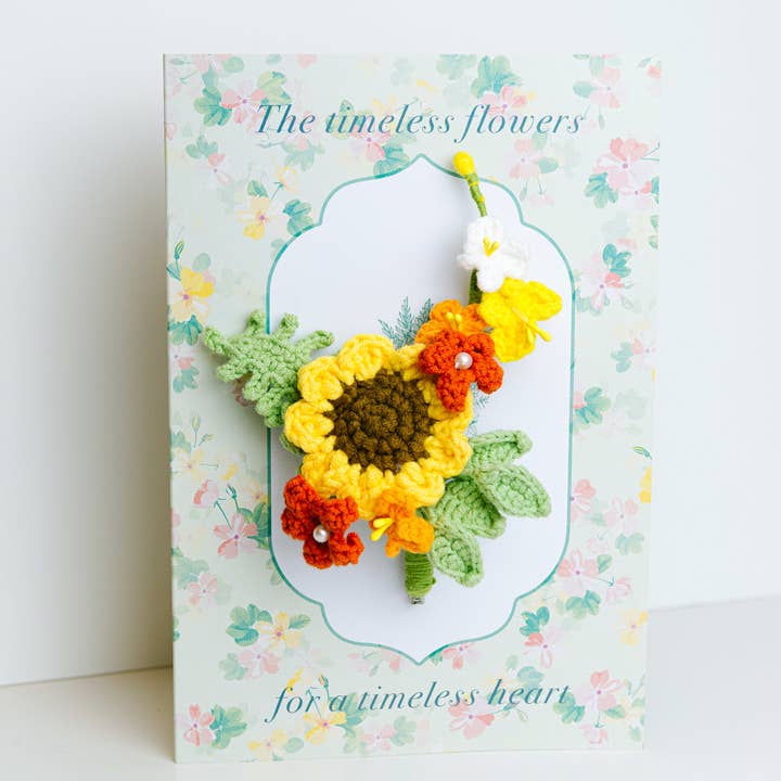 Broche de Flor de Crochê Feito à Mão01 | Uma Flor Que Você Pode Usar por atacado de The Way to You