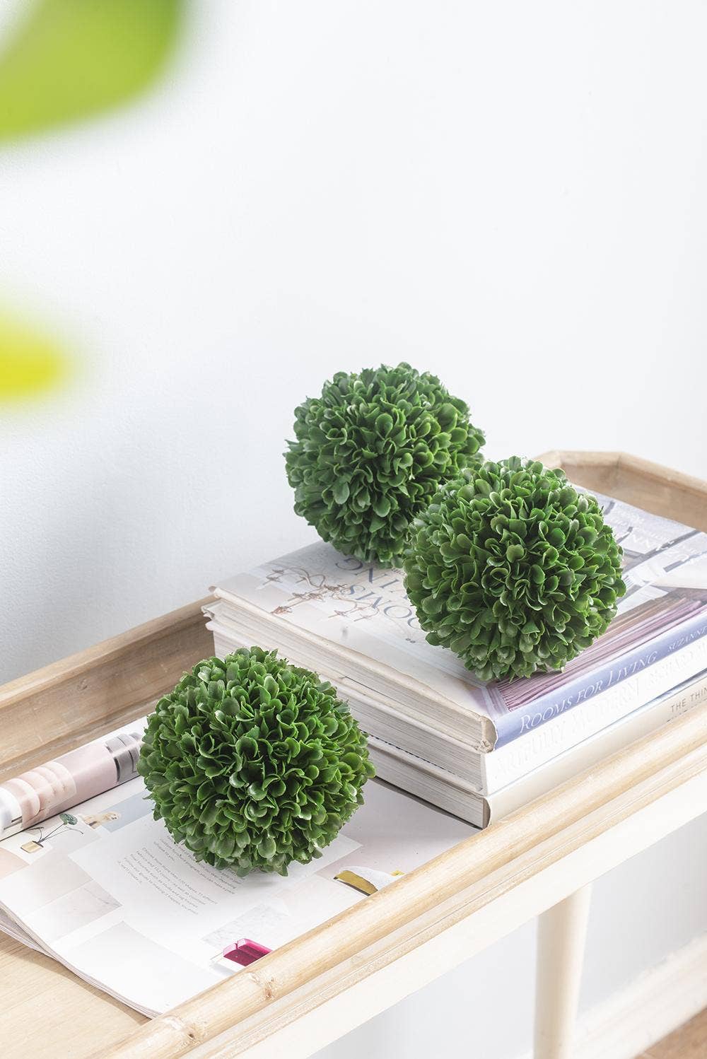 A&B Home Group Inc. - Wholesale Artificial Plant - D5" Artificial Boxwood Topiary Ball - Green4