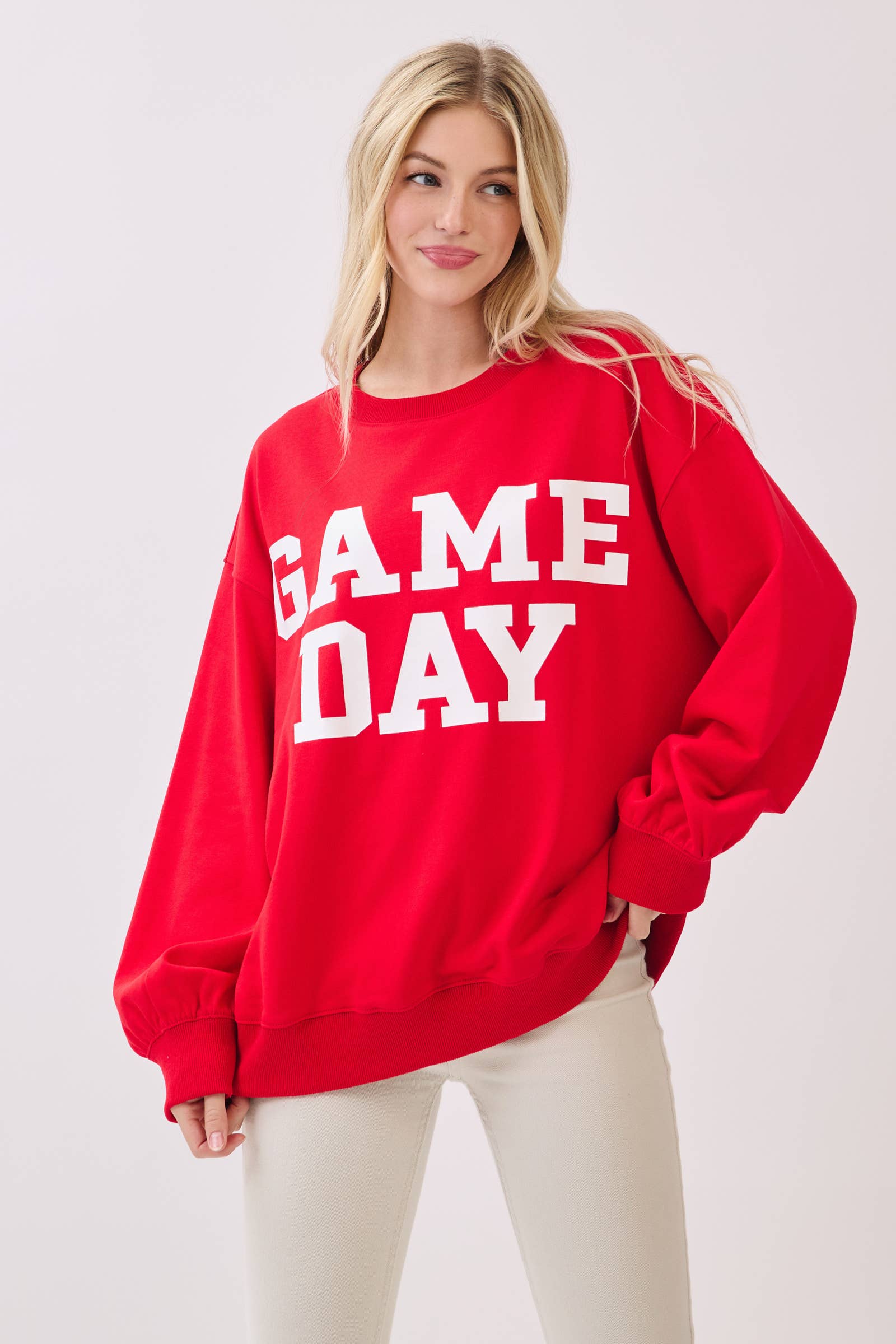 Sewn and Seen - Wholesale Graphic Sweatshirt - Women's - Bold Varsity Game Day Sweatshirt27
