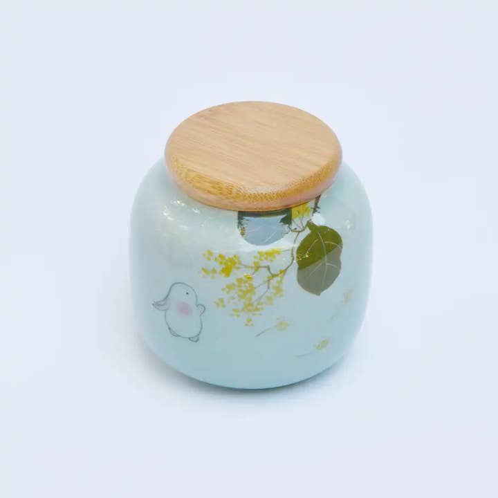 Tea soul – wholesale Food storage container – Decorated Porcelain Aroma-Saving Container 250g