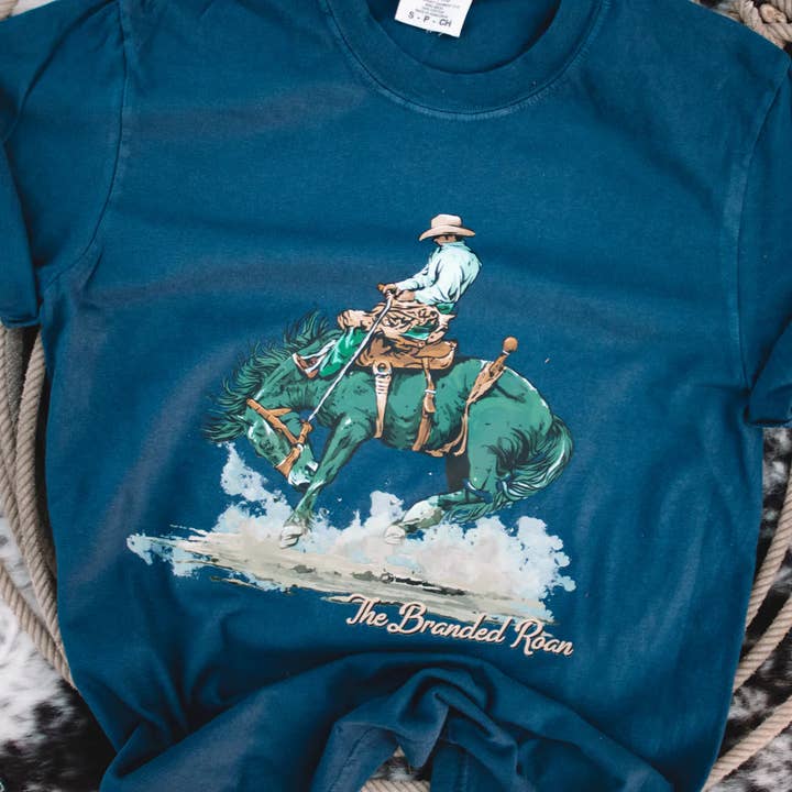 The Branded Roan - Wholesale T-Shirt (Graphic) - Unisex - Kickin’ Up Dust Tee0