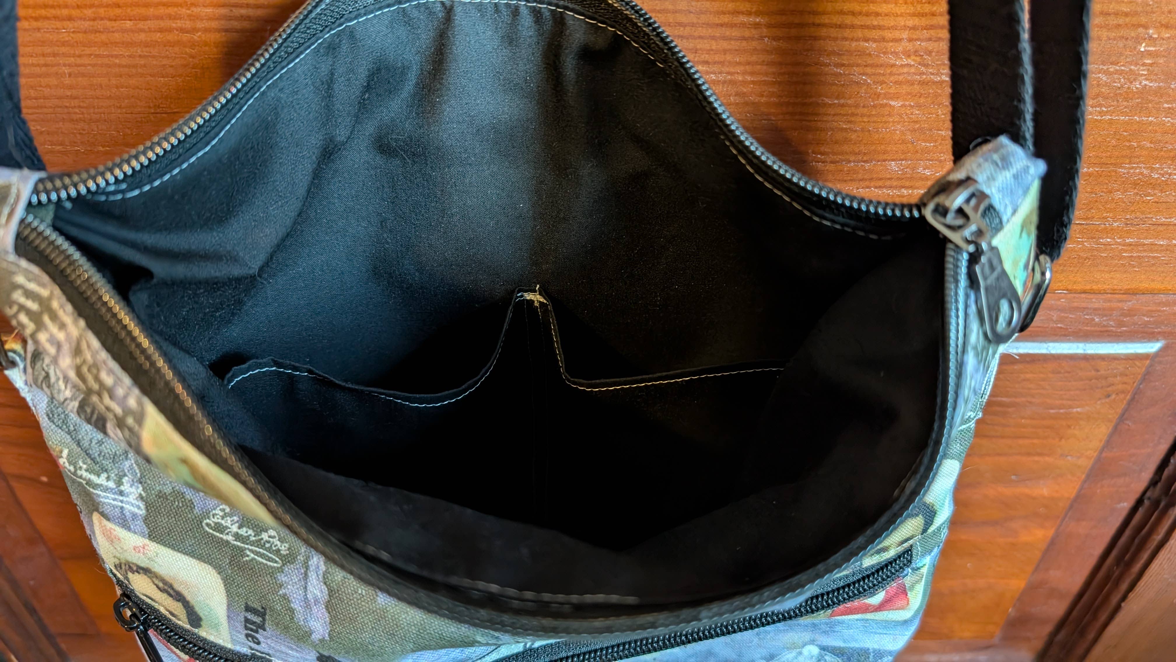 The Marble Faun Gifts - Wholesale Crossbody Bag - Women's - Edgar Allan Poe Among the Roses Crossbody Bag3