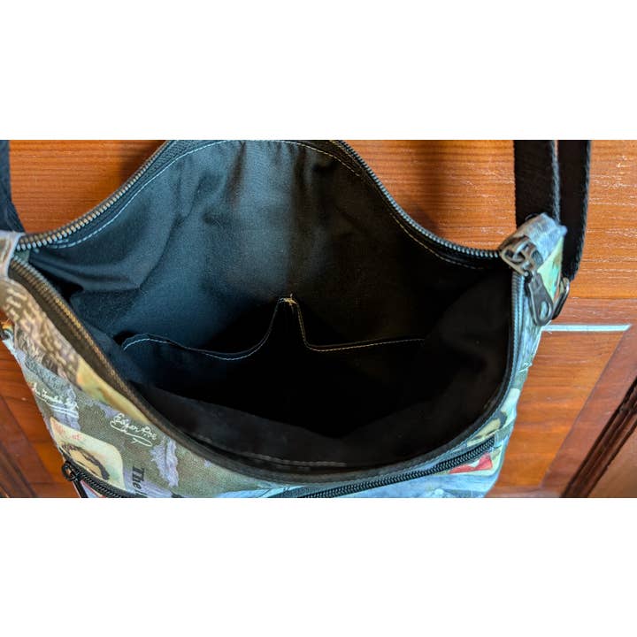 The Marble Faun Gifts - Wholesale Crossbody Bag - Women's - Edgar Allan Poe Among the Roses Crossbody Bag3