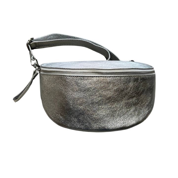 Louisa lee - Wholesale Belt Bag - Women's - LINA IRIDESCENT LEATHER BANANA BAG 25CM2