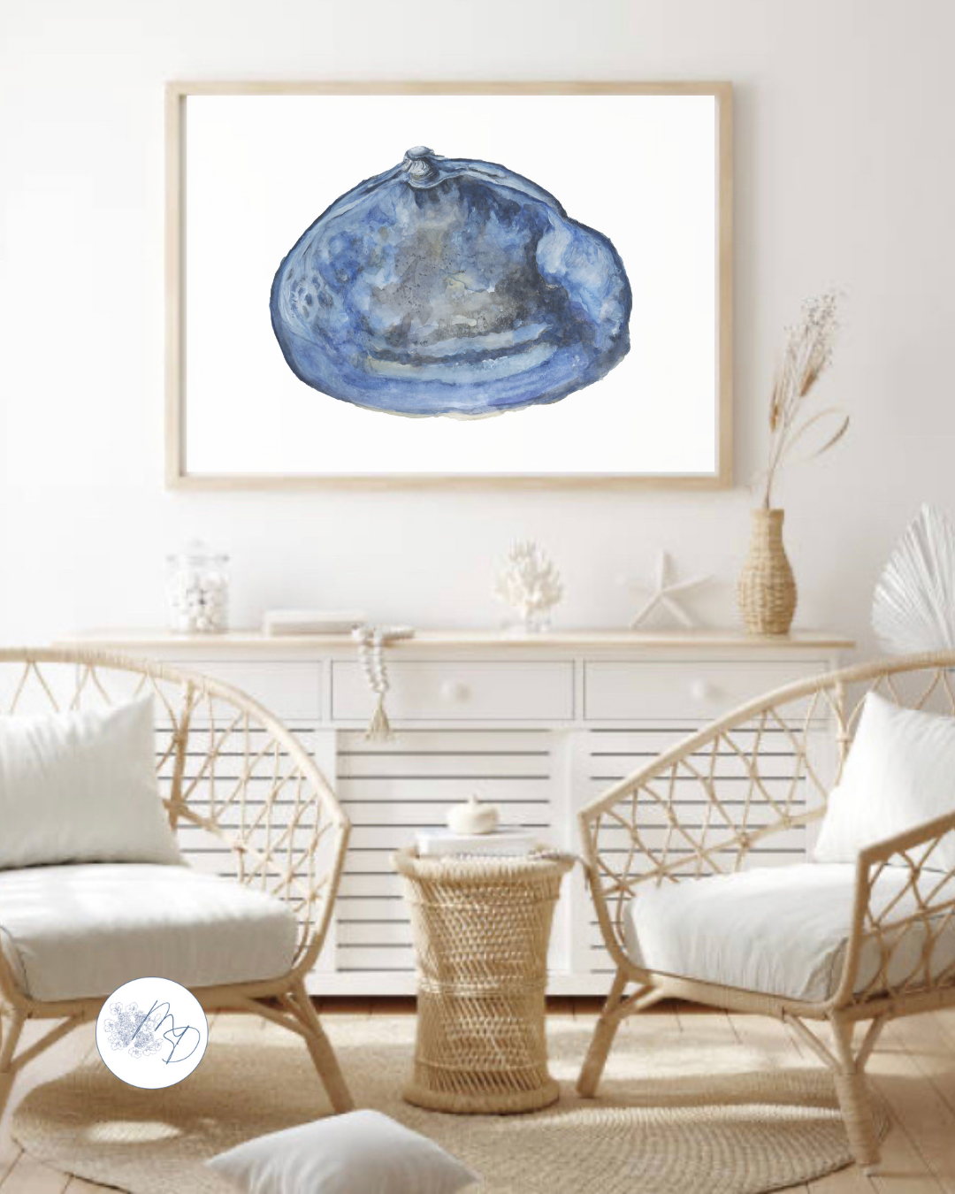 Melissa Dayton Art and Design - Wholesale Gallery Wall Set - Coastal Watercolor Gallery Wall Sets - Curated Giclee Prints8