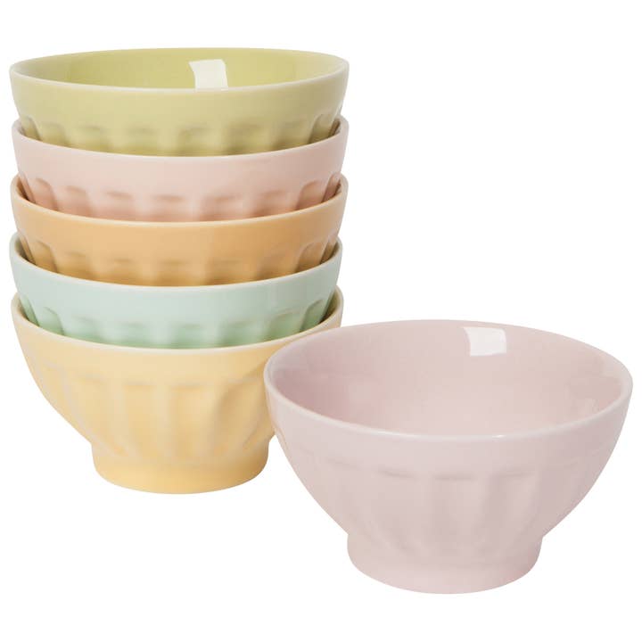 Danica Brands - Wholesale Bowl - Flora Sundae Bar Pinch Bowls Set of 6