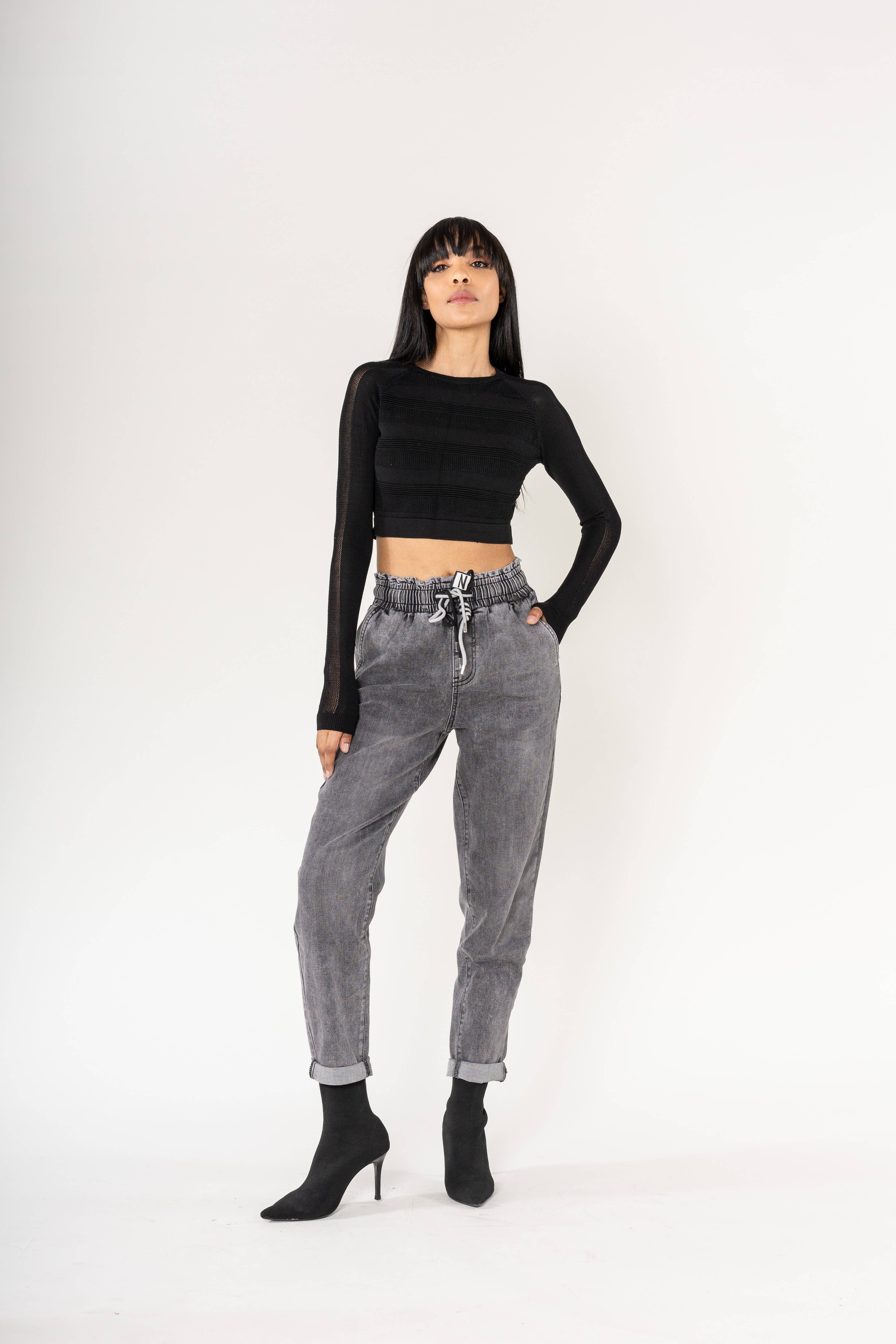 Nina Carter - Wholesale Pants - Women's - Panta jogg leopard elastic waist with drawstring P5000