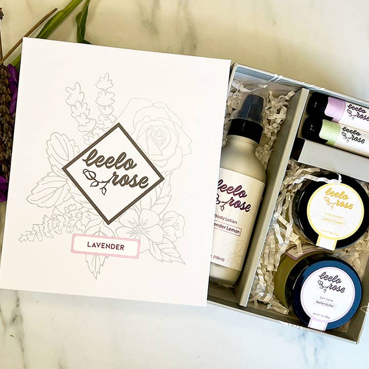 Lavender Gift Box for wholesale by Leelo Rose