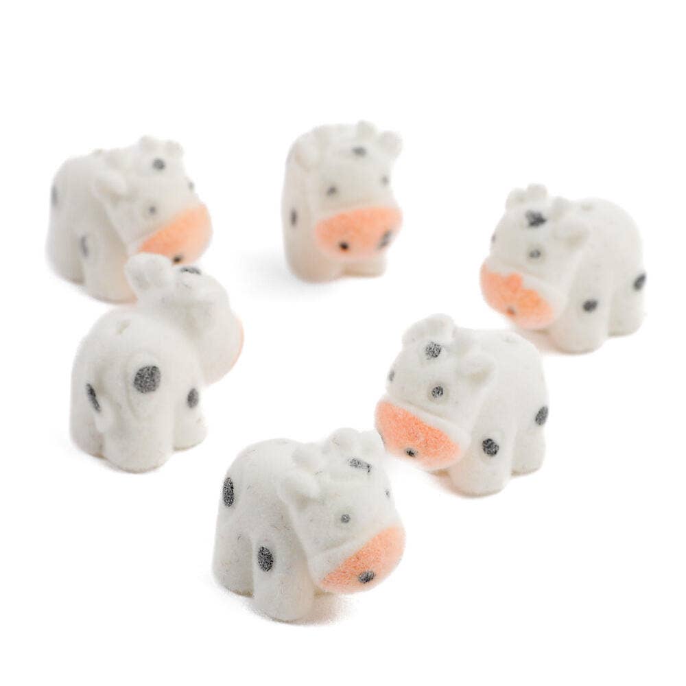 Factory Direct Craft – Engroshandel Bordpynt – Flokkede mini babykøer (pose med 6)3