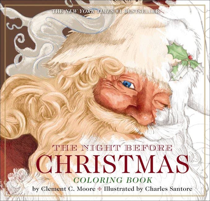 HarperCollins Focus - Wholesale Coloring & Activity Book - Adult - The Night Before Christmas Coloring Book (Classic Edition)0