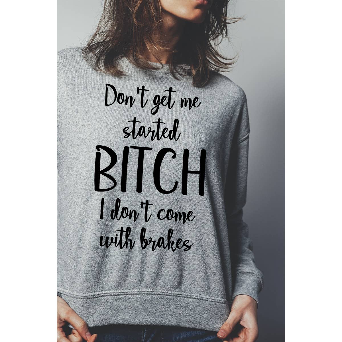 crashangel.us - Wholesale Graphic Sweatshirt - Women's - BITCH LETTER GRAPHIC SWEATHERSHIRT1