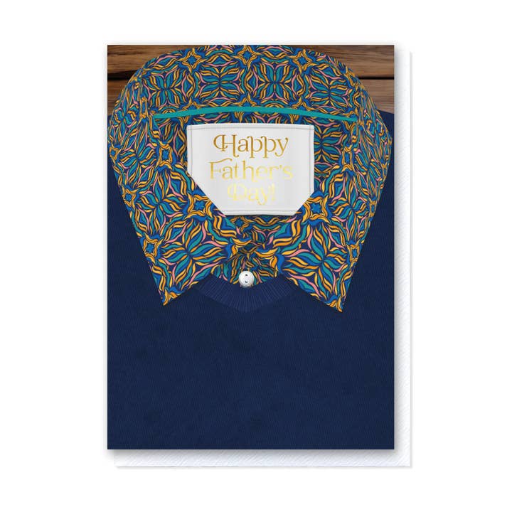 Attirely Good - Tropical Swishes Navy Father's Day for wholesale by Grace Jackson Design