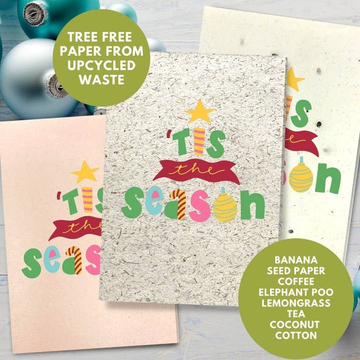 REMOVED BRAND - Wholesale Christmas Card - Handmade Seed & Other Paper Types Christmas Greeting Card