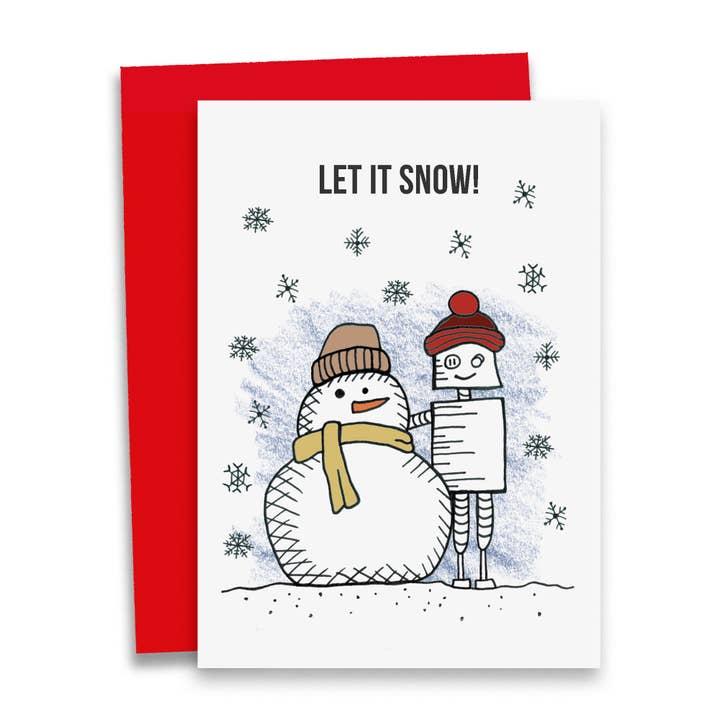 Debmon Design - Wholesale Kerstkaartje - Let It Snow | Kerstkaart