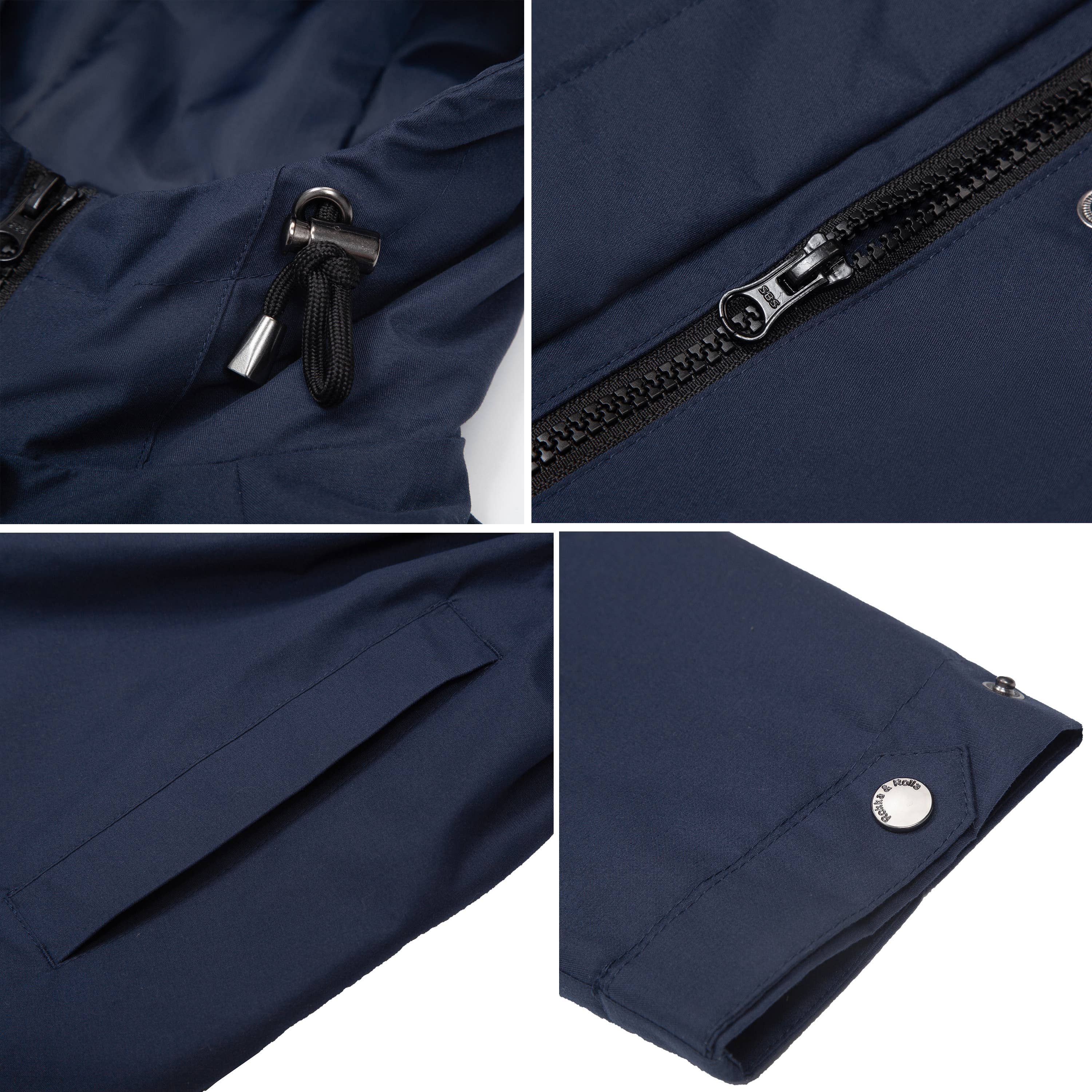 Rokka & Rolla - Wholesale Windbreaker - Women's - Women's Trench Coat Windbreaker Jacket33