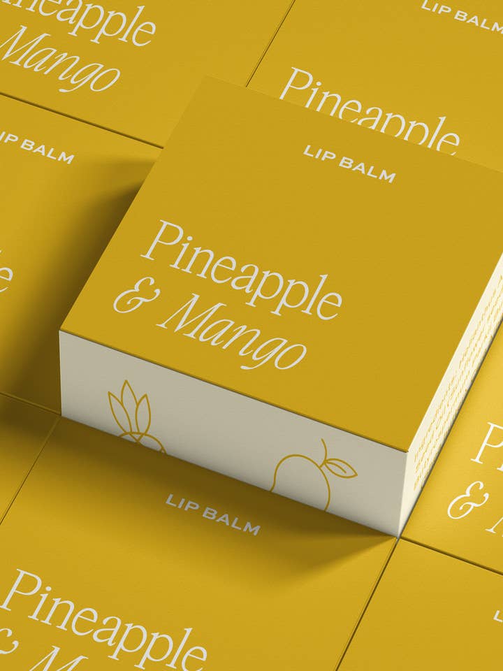 Pineapple and Mango Lip Balm for wholesale by Moonshine Candle Co.
