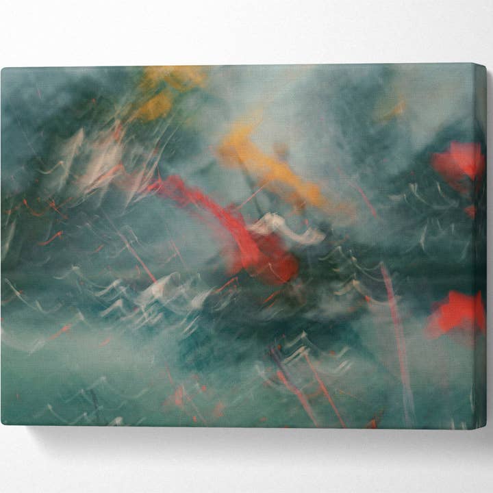 Teal Flame Dance for wholesale by Simply Canvas Art