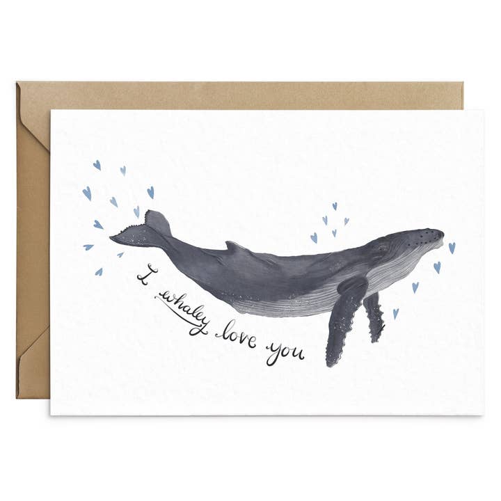 Jeg Whaley Elsker Dig Card for engroshandel hos Poppins & Co.