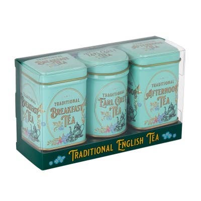 mOrganics Beauty - Wholesale Loose Tea - Vintage Victorian Mini Tea Tin Triple Gift Pack2