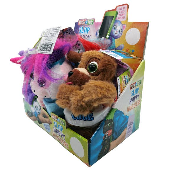 Novelty Brands - Wholesale Stuffed/Plush Toy - Kids & Baby - Plush Slap Happy Hugger Toy Assortment- 6/Display