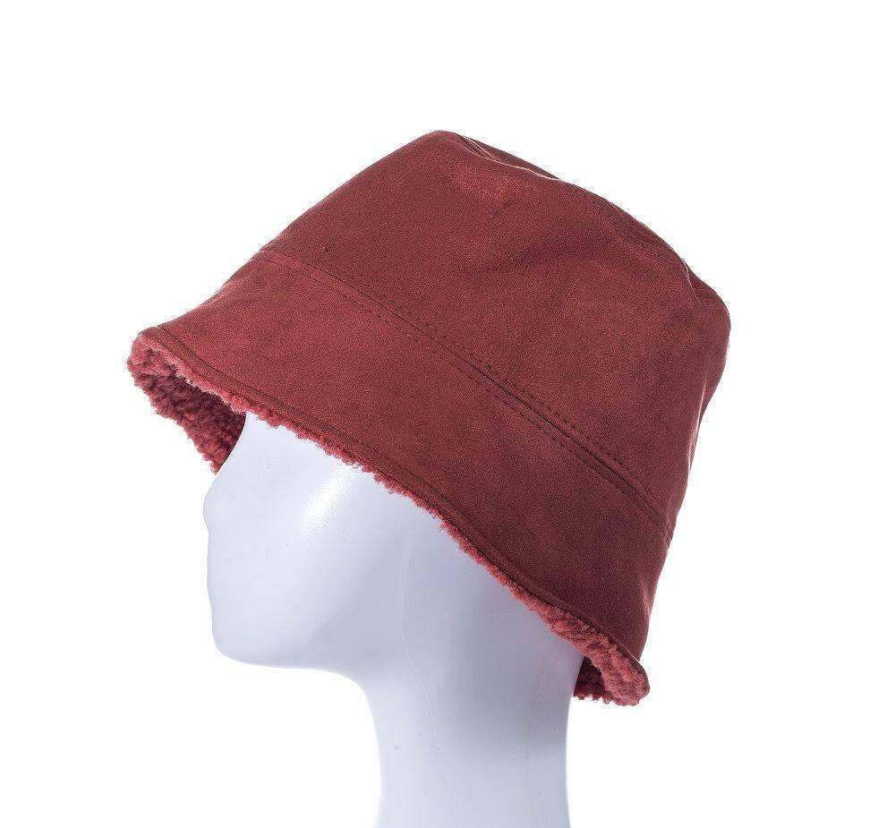 Fox by Ren GmbH - Wholesale Beanie - Dames - Reversibele suede vissersmuts7
