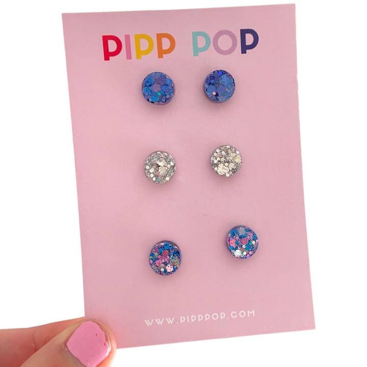 Glitter Stud Pack for wholesale by Pipp Pop