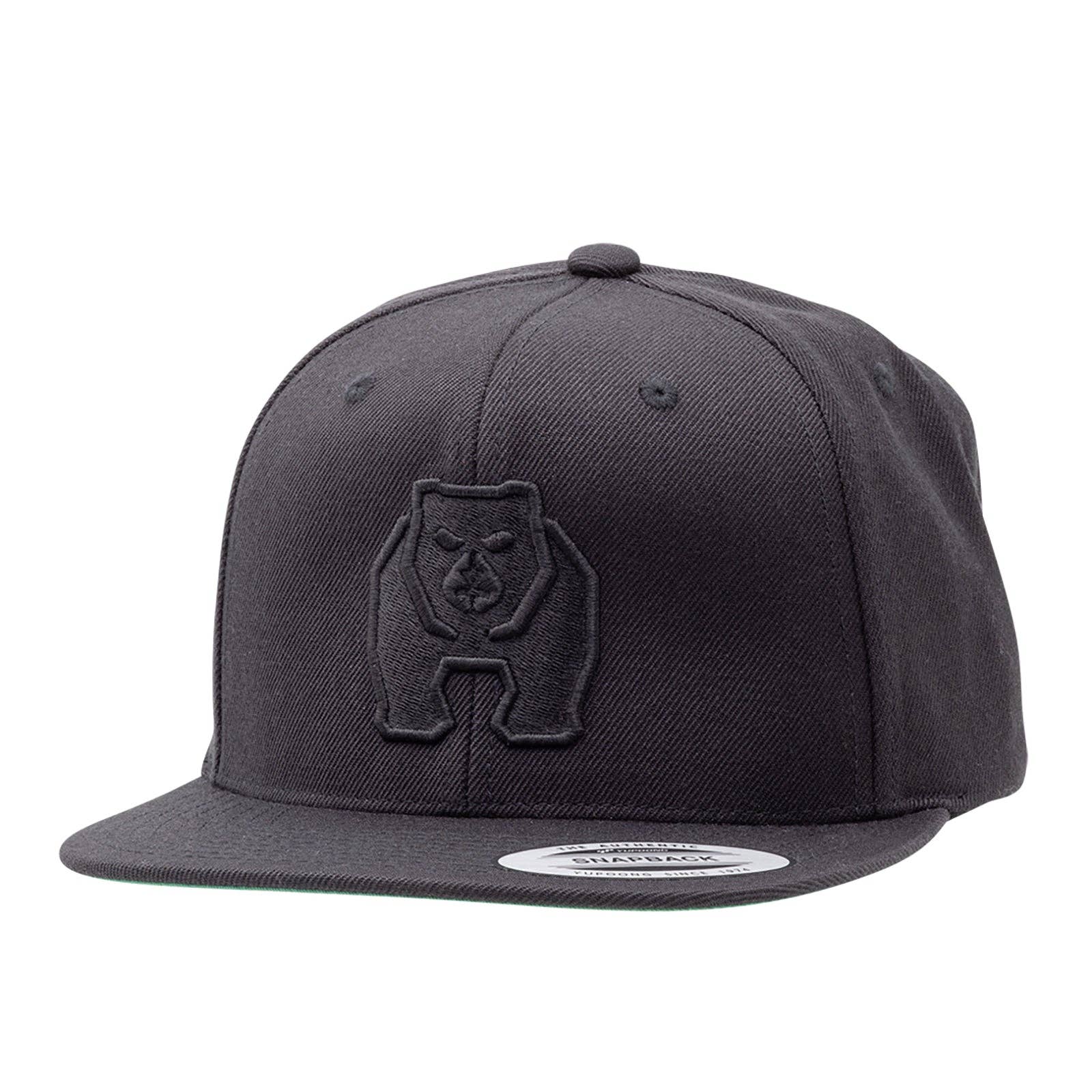 LitezAll - Wholesale Flat Brim Cap - Men's - Kodiak® Black Snapback Hat5
