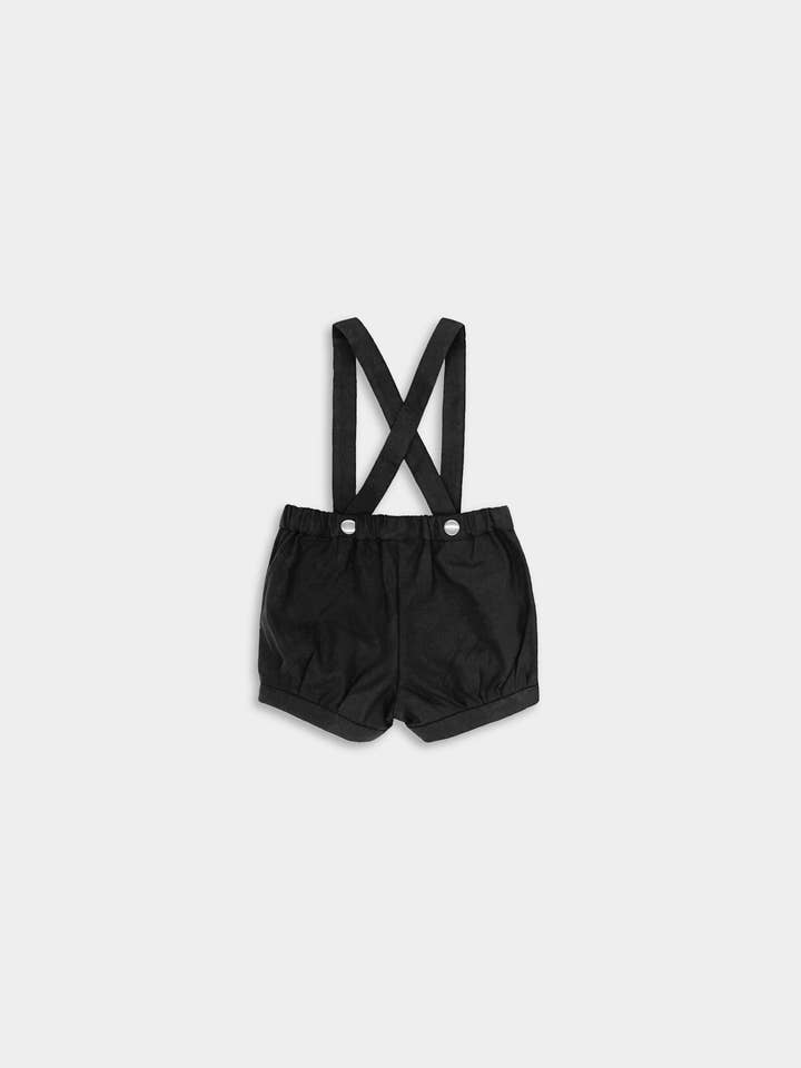 Lillies Dream – wholesale Shorts - Barn – Hängselshorts i linne - Svart