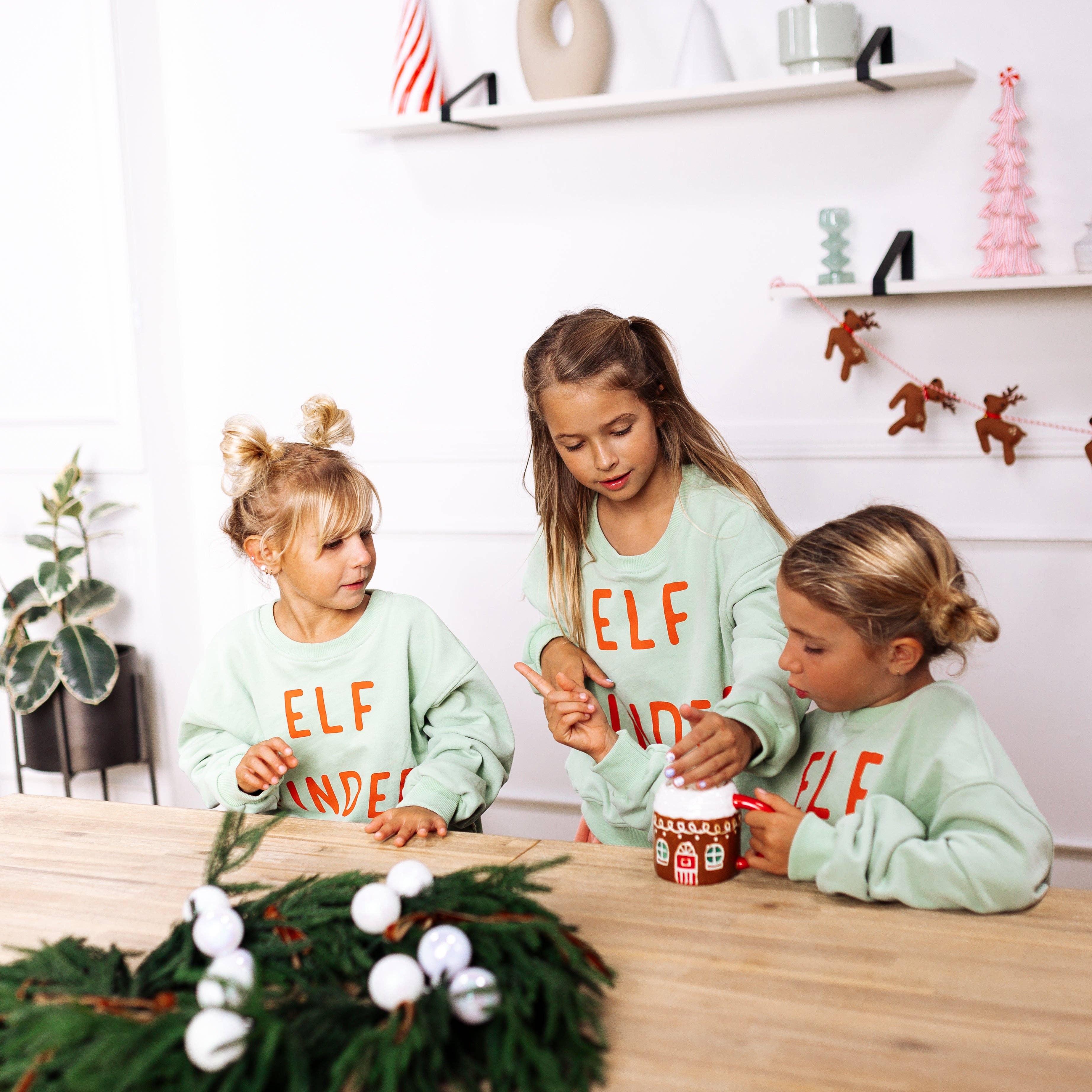 VERT ELF FINDER | VERT | pull à épaules tombantes surdimensionné | ENFANTS en vente sur Faire3