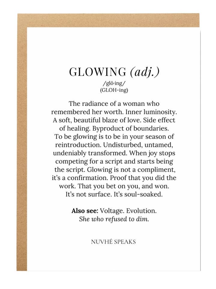 Inspirational Card for Women | Healing + Self-worth Gift for wholesale by Nuvhé Speaks