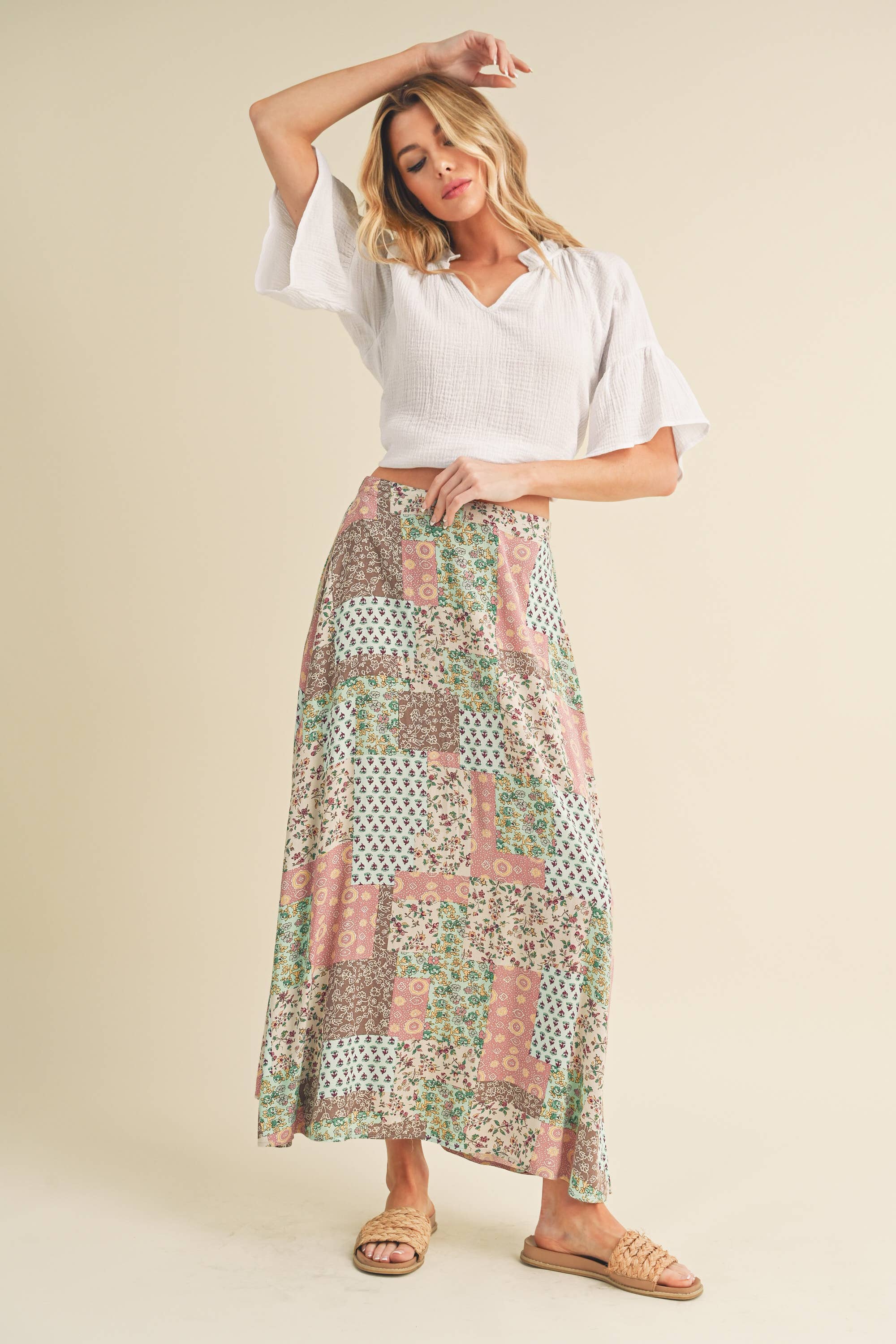 AEMI + CO - Wholesale Skirt - Women's - 773DN Bradyn Print Skirt7