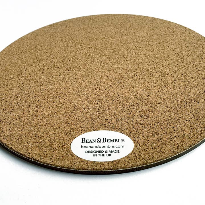 Bean and Bemble - Wholesale Placemat - Placemat Large Round Melamine Wooden Wild Cat Tiger